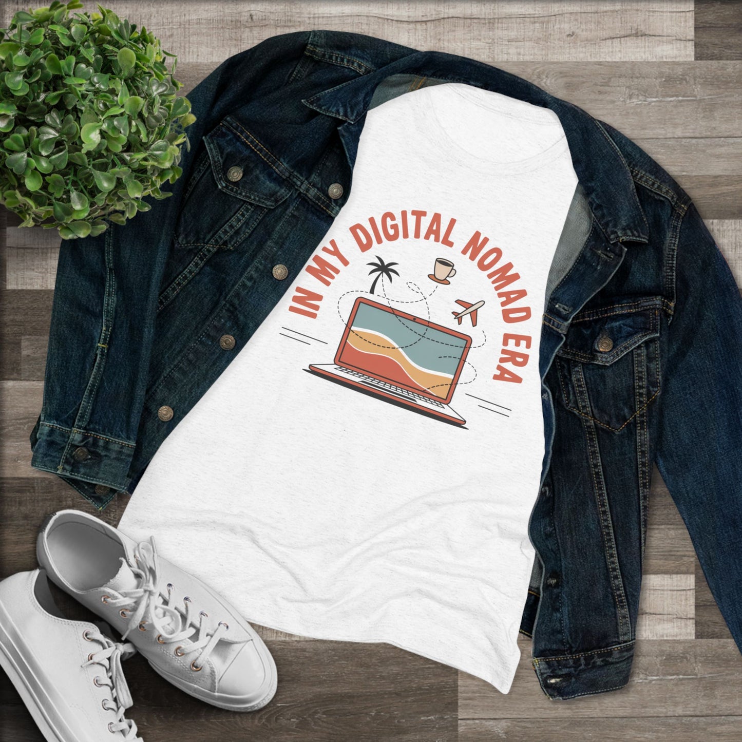 In My Digital Nomad Era Women's Tri-blend Tee
