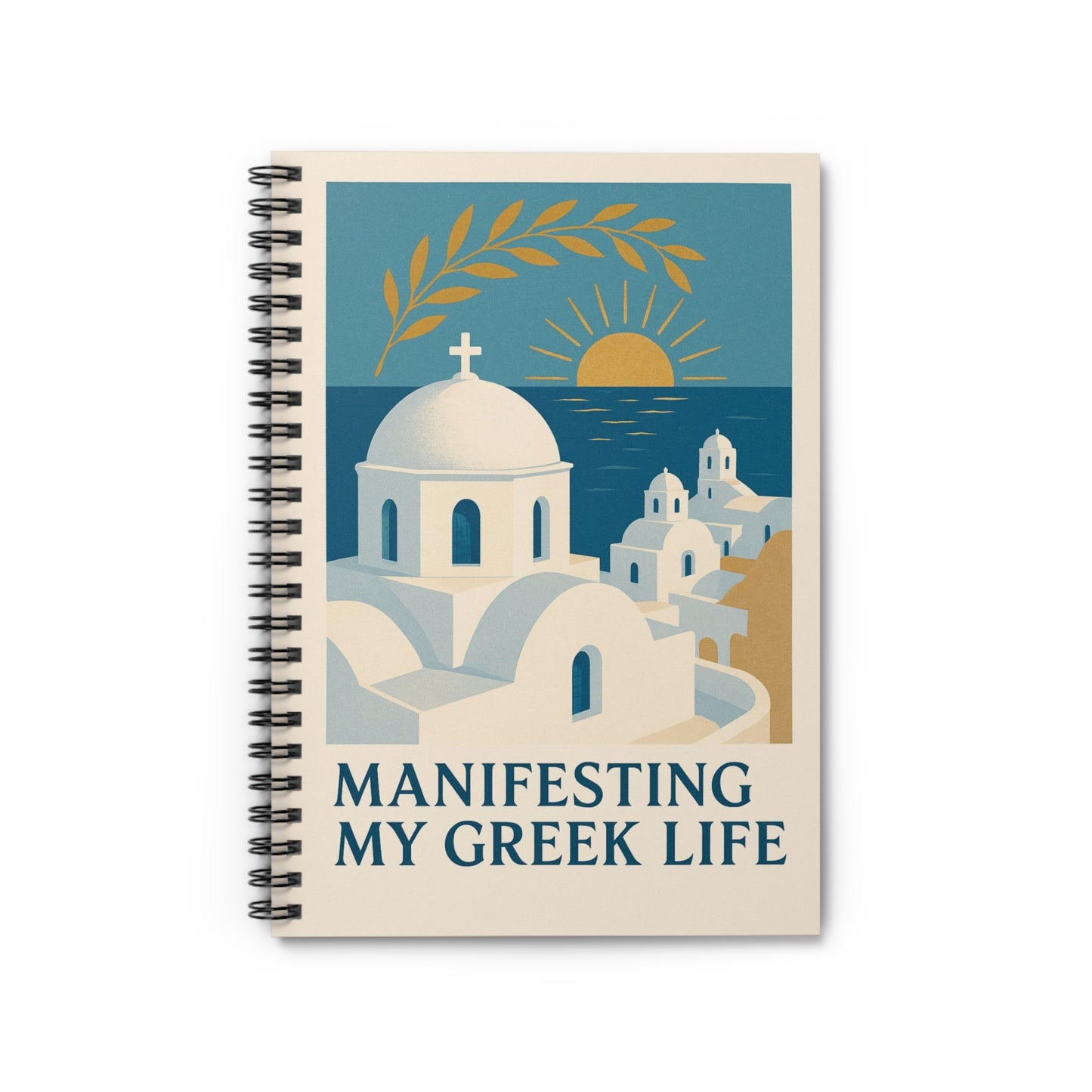 Spiral Bound Journal - Manifesting My Greek Life Spiral Notebook