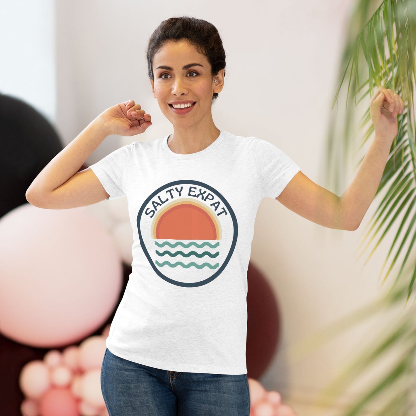 Salty Expat Women's Tri-blend Tee