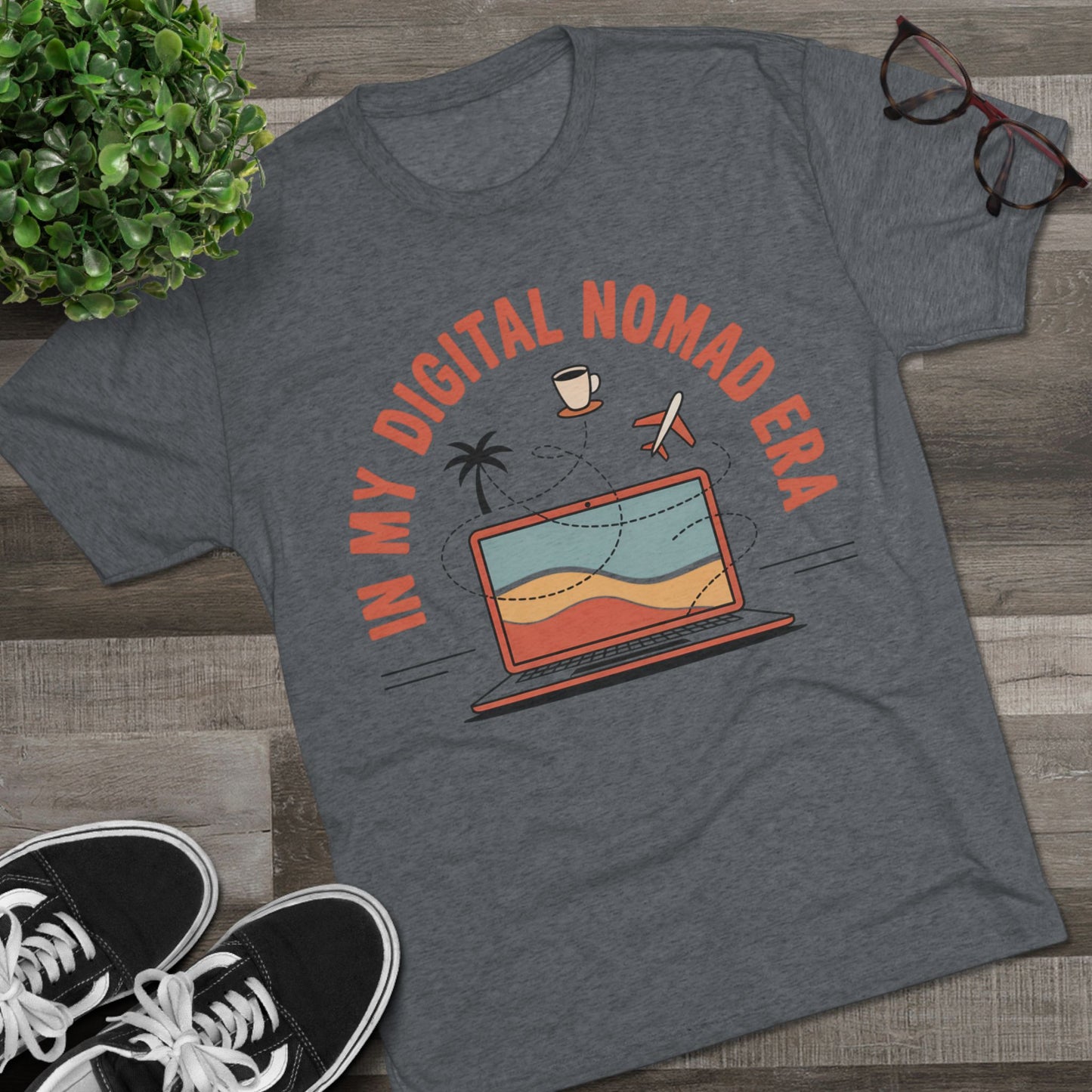 In My Digital Nomad Era Unisex Tri-Blend Tee