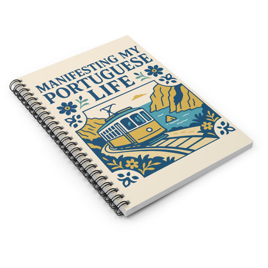 Manifesting My Portuguese Life Spiral Bound Journal, Spiral Notebook