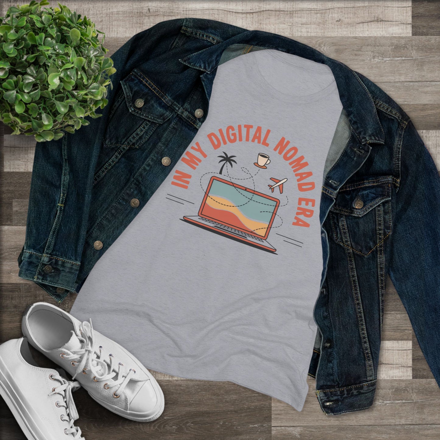 In My Digital Nomad Era Women's Tri-blend Tee