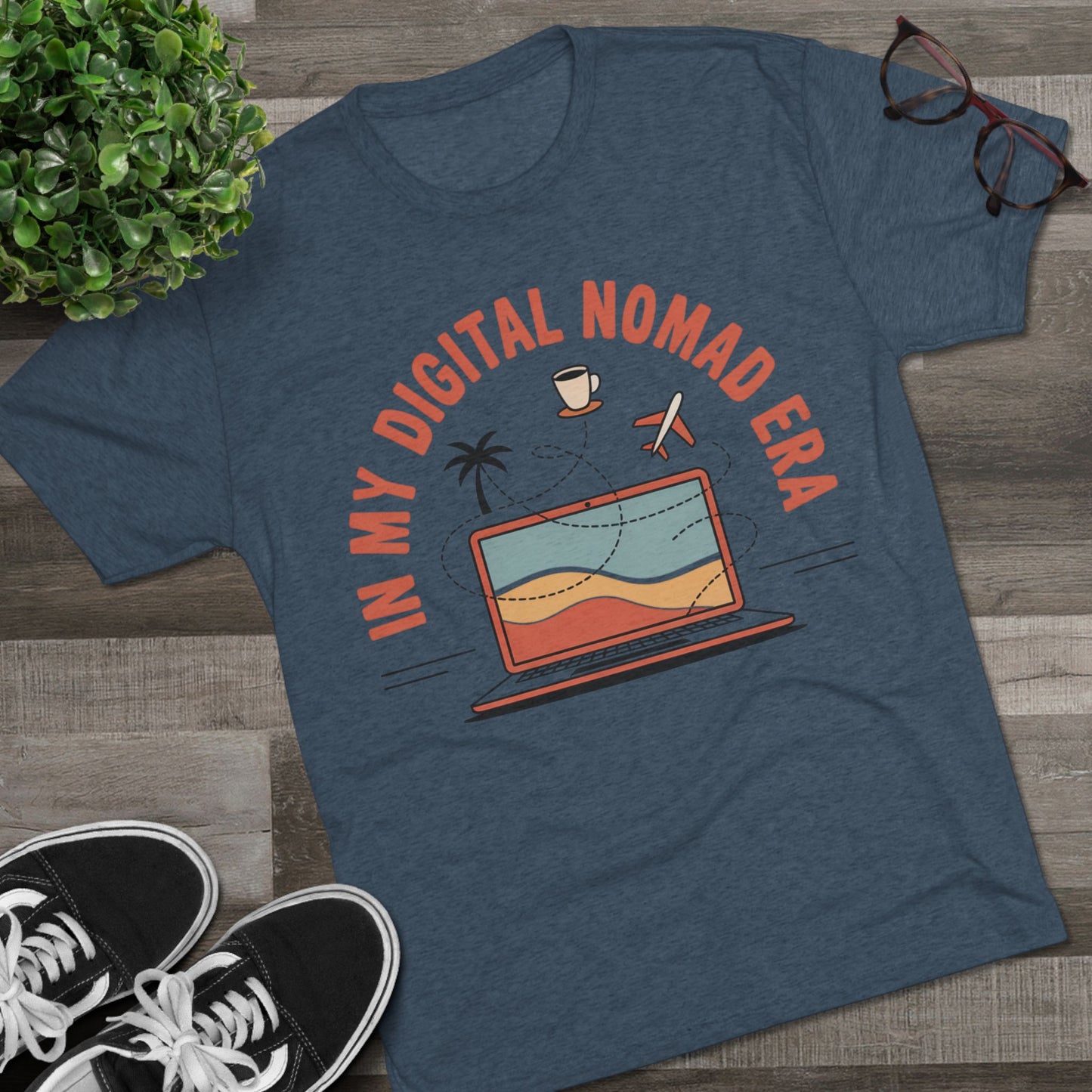 In My Digital Nomad Era Unisex Tri-Blend Tee