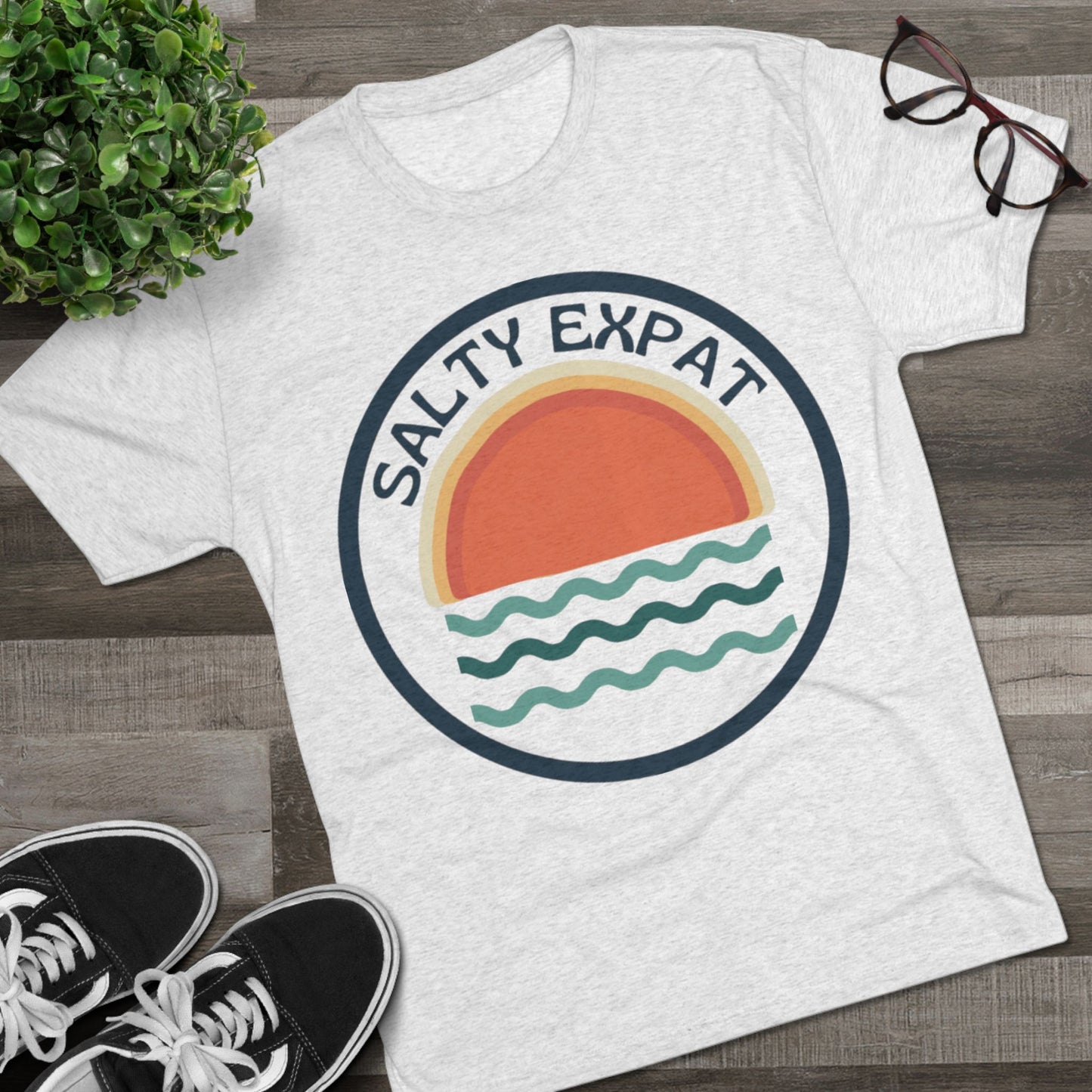 Salty Expat Unisex Tri-Blend Tee