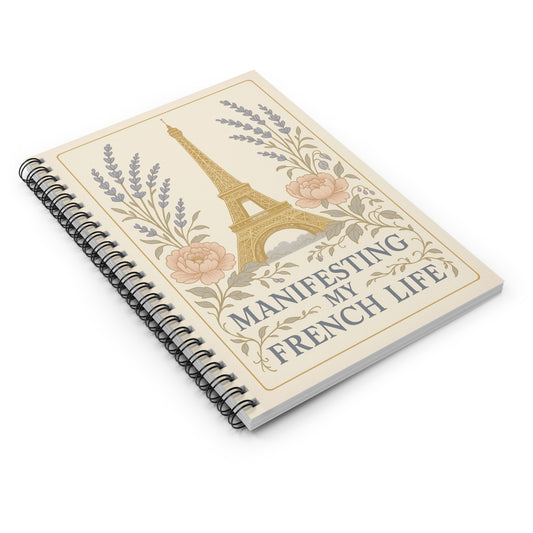 Spiral Bound Journal - Manifesting My French Life Spiral Notebook