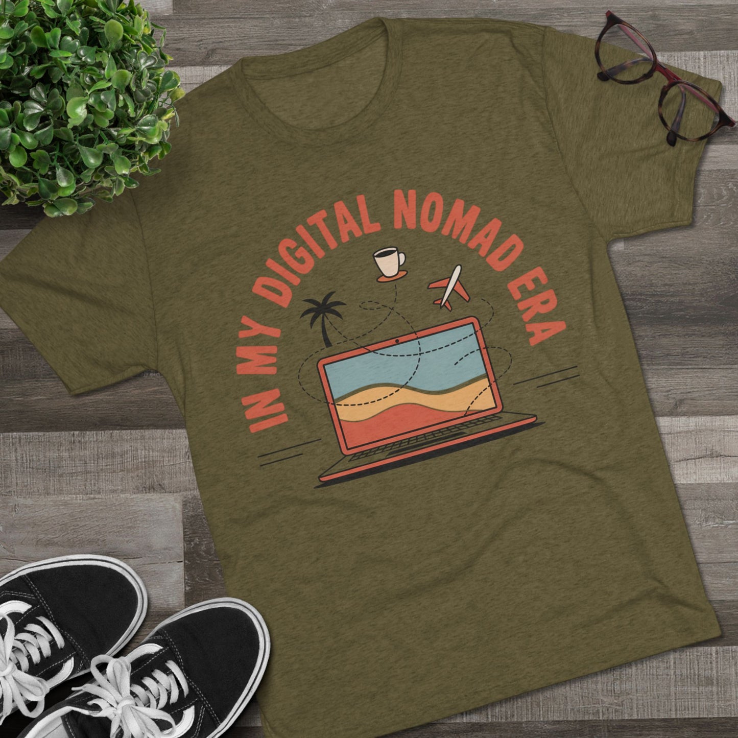 In My Digital Nomad Era Unisex Tri-Blend Tee