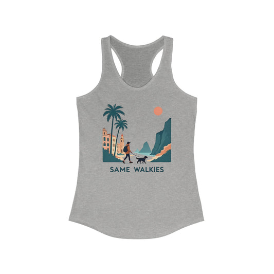 Women's Racerback Tank T-Shirt - Same Walkies