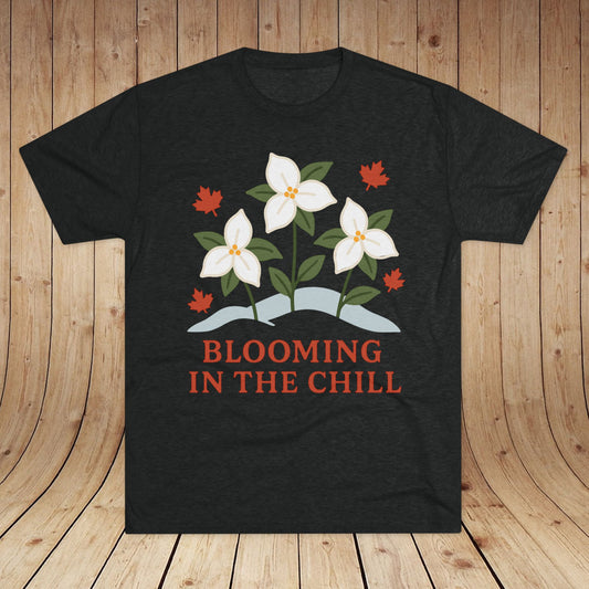 Blooming In The Chill Canada Unisex Tri-Blend Tee