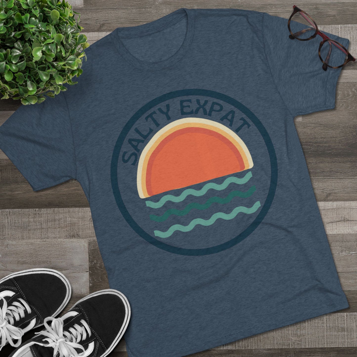 Salty Expat Unisex Tri-Blend Tee