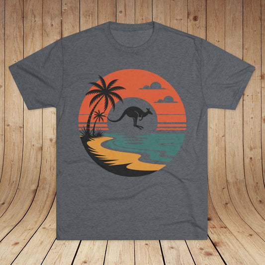 Australian Expat Kangaroo Unisex Tri-Blend Tee