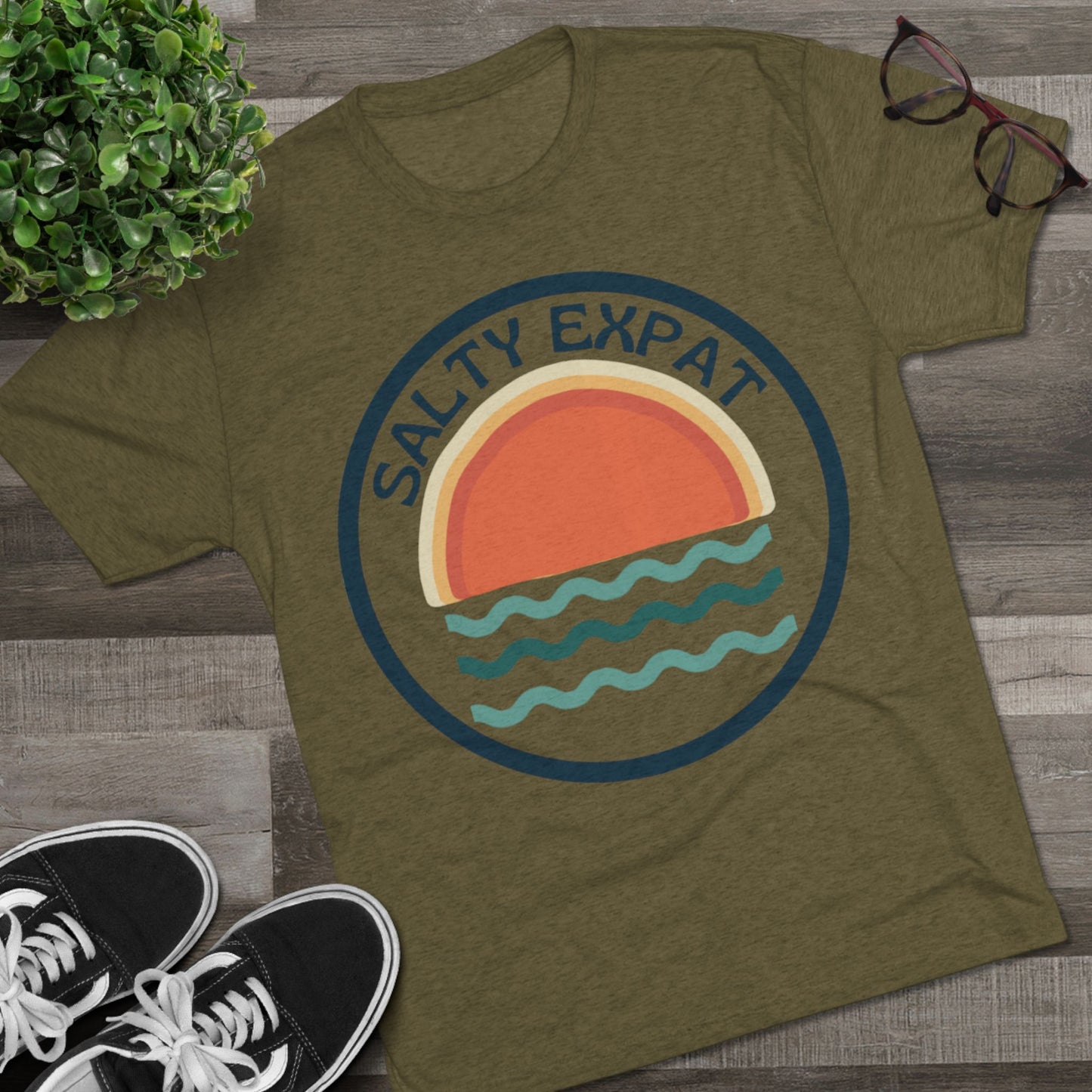 Salty Expat Unisex Tri-Blend Tee