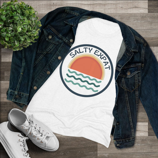 Salty Expat Women's Tri-blend Tee