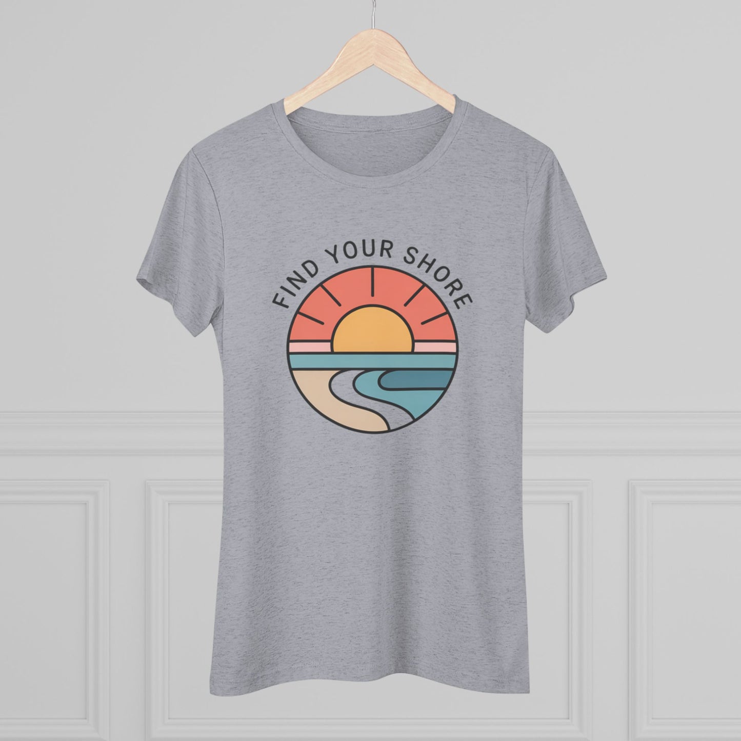 Find Your Shore - Premium Women's Triblend Tee