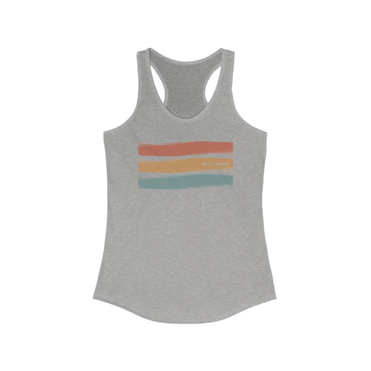 Salty Expat Striped Women's Racerback Tank T-Shirt