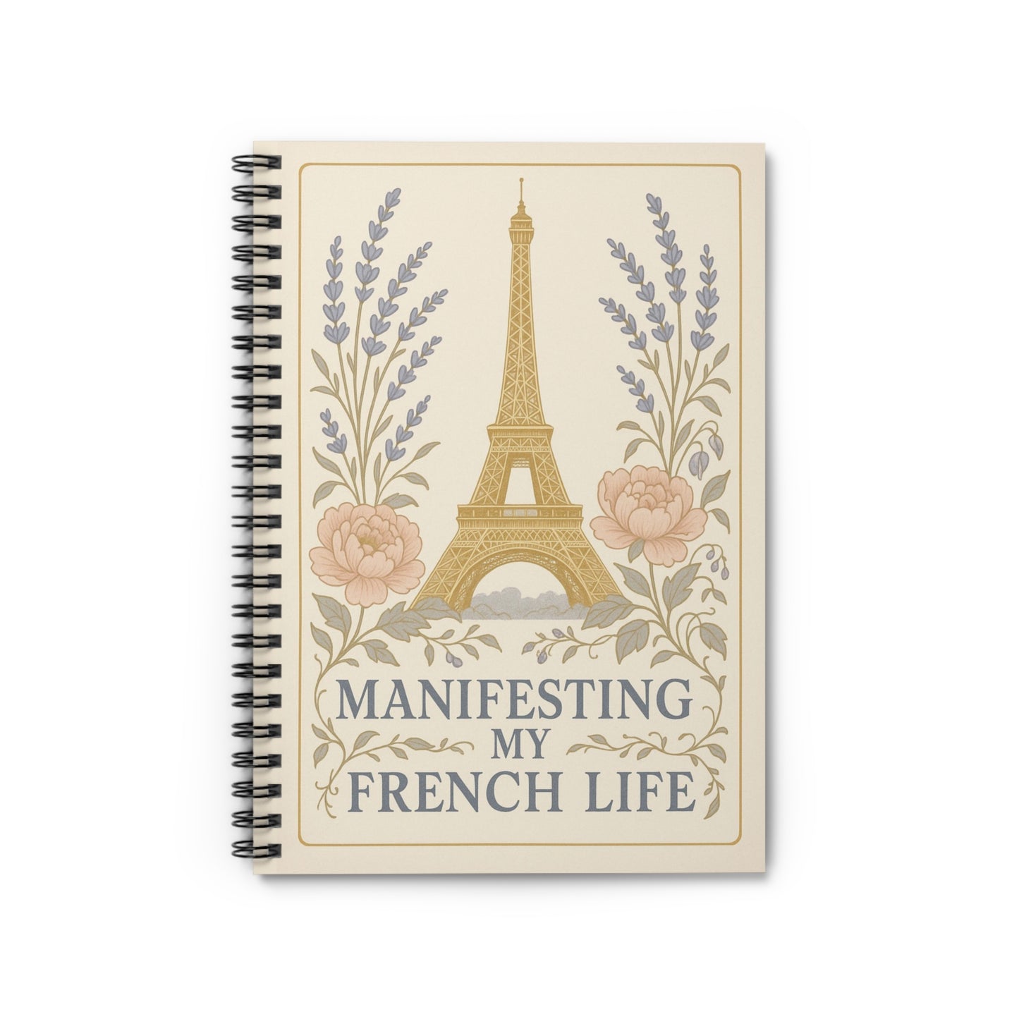 Spiral Bound Journal - Manifesting My French Life Spiral Notebook