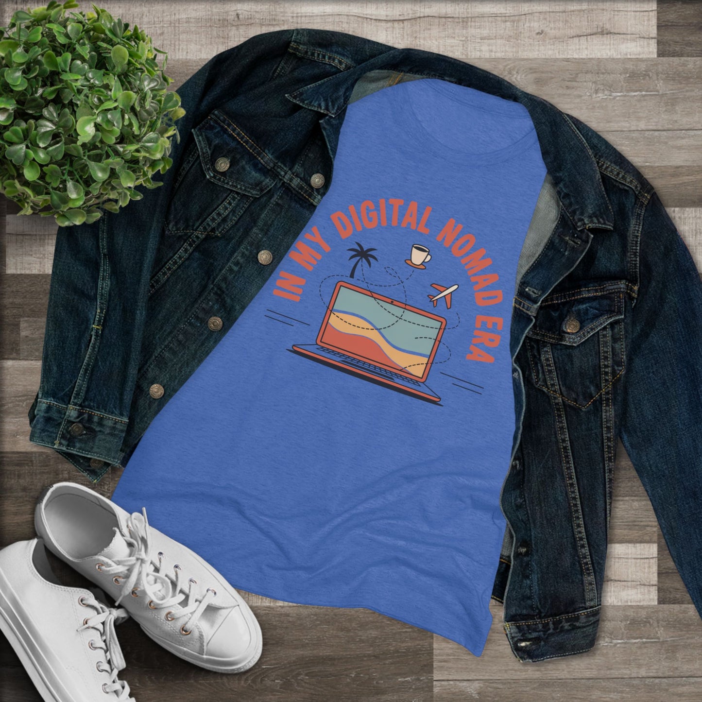 In My Digital Nomad Era Women's Tri-blend Tee