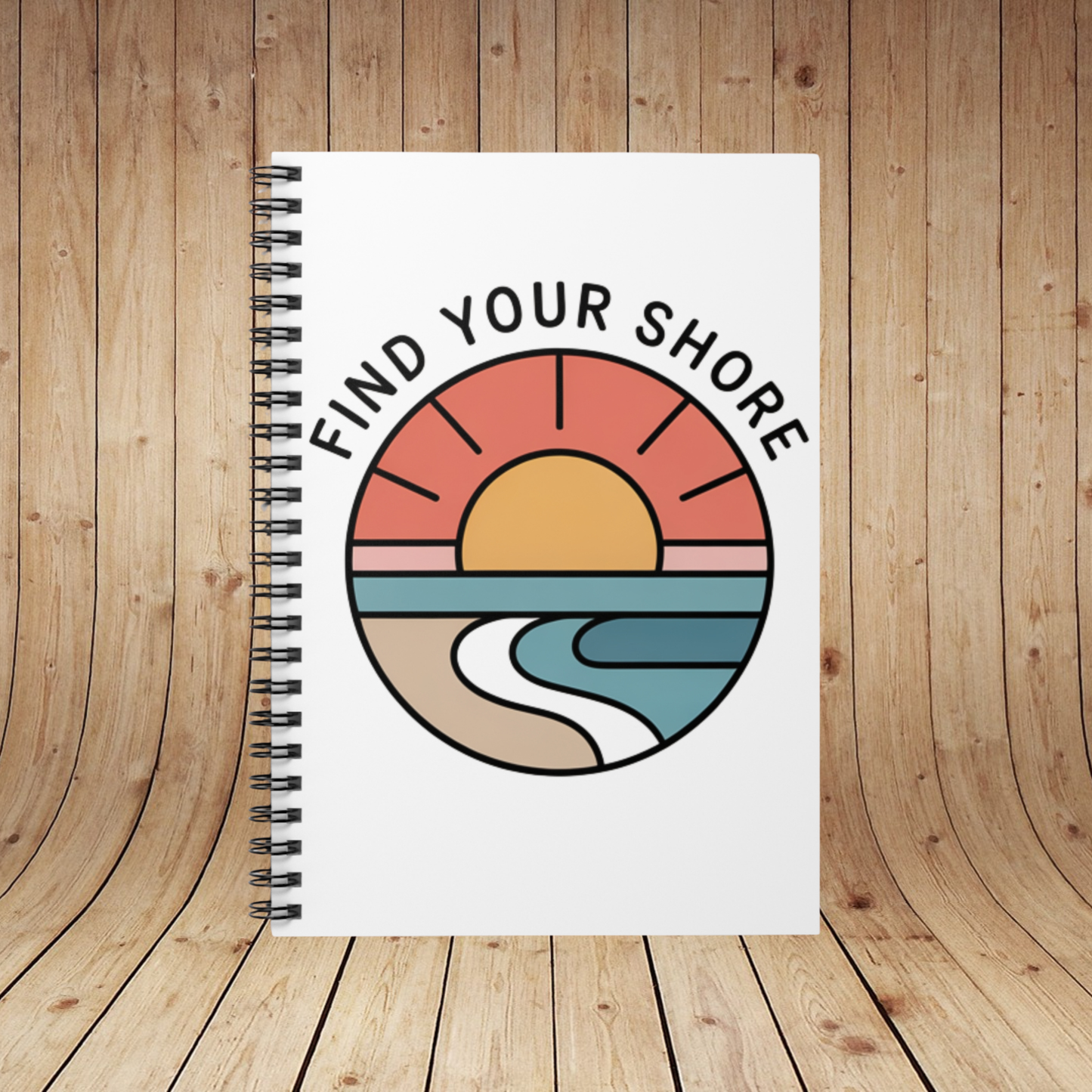 Find Your Shore – Spiral Journal Notebook by Salty Expat