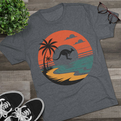 Australian Expat  Kangaroo Unisex Tri-Blend Tee