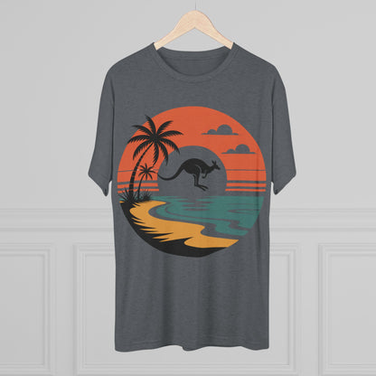 Australian Expat  Kangaroo Unisex Tri-Blend Tee
