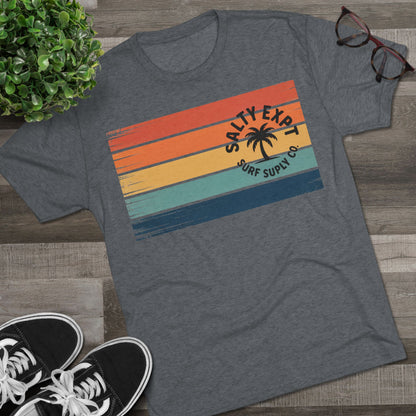 Salty Expat Stripes Unisex Tri-Blend Tee