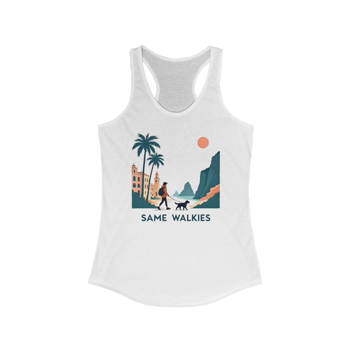 Women's Racerback Tank T-Shirt - Same Walkies