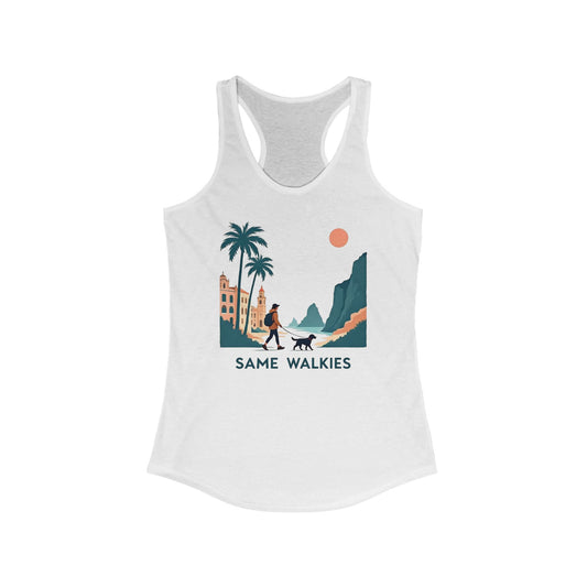 Women's Racerback Tank T-Shirt - Same Walkies