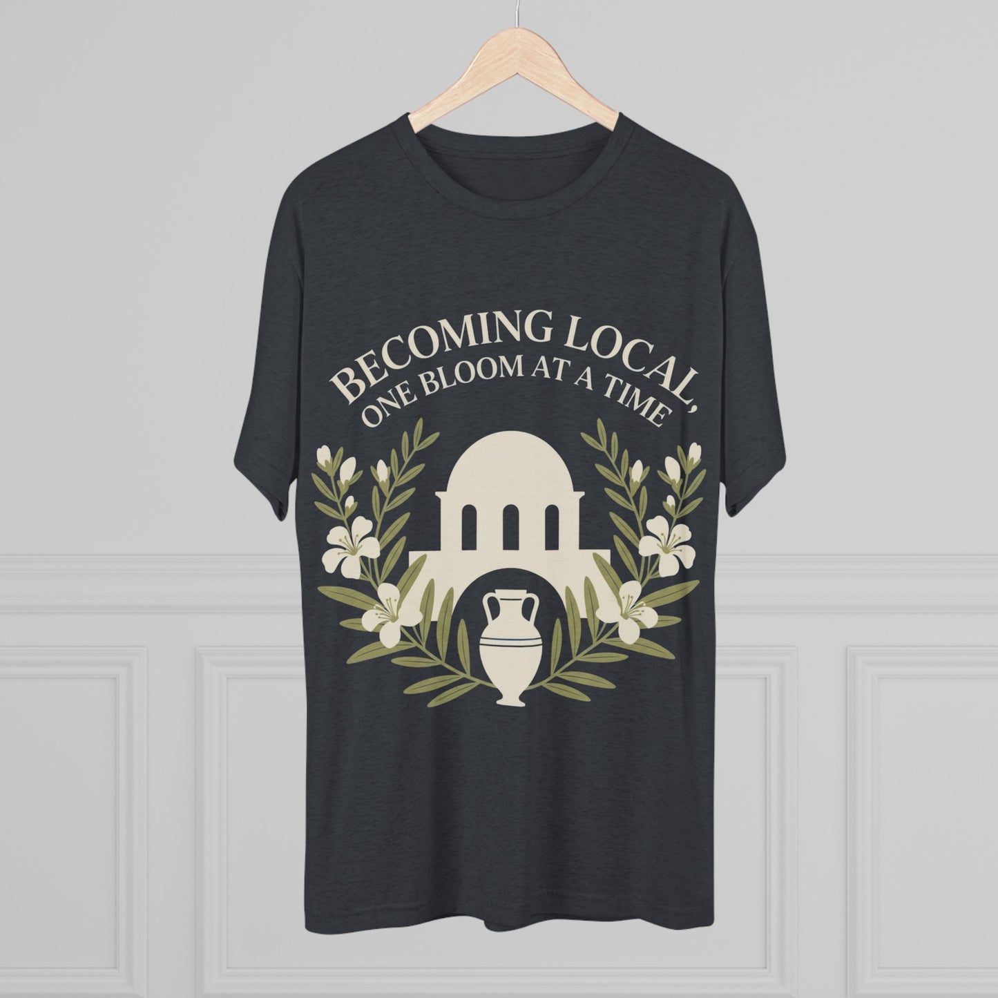 Becoming Local, One Bloom at a Time Greece Unisex Tri-Blend Tee
