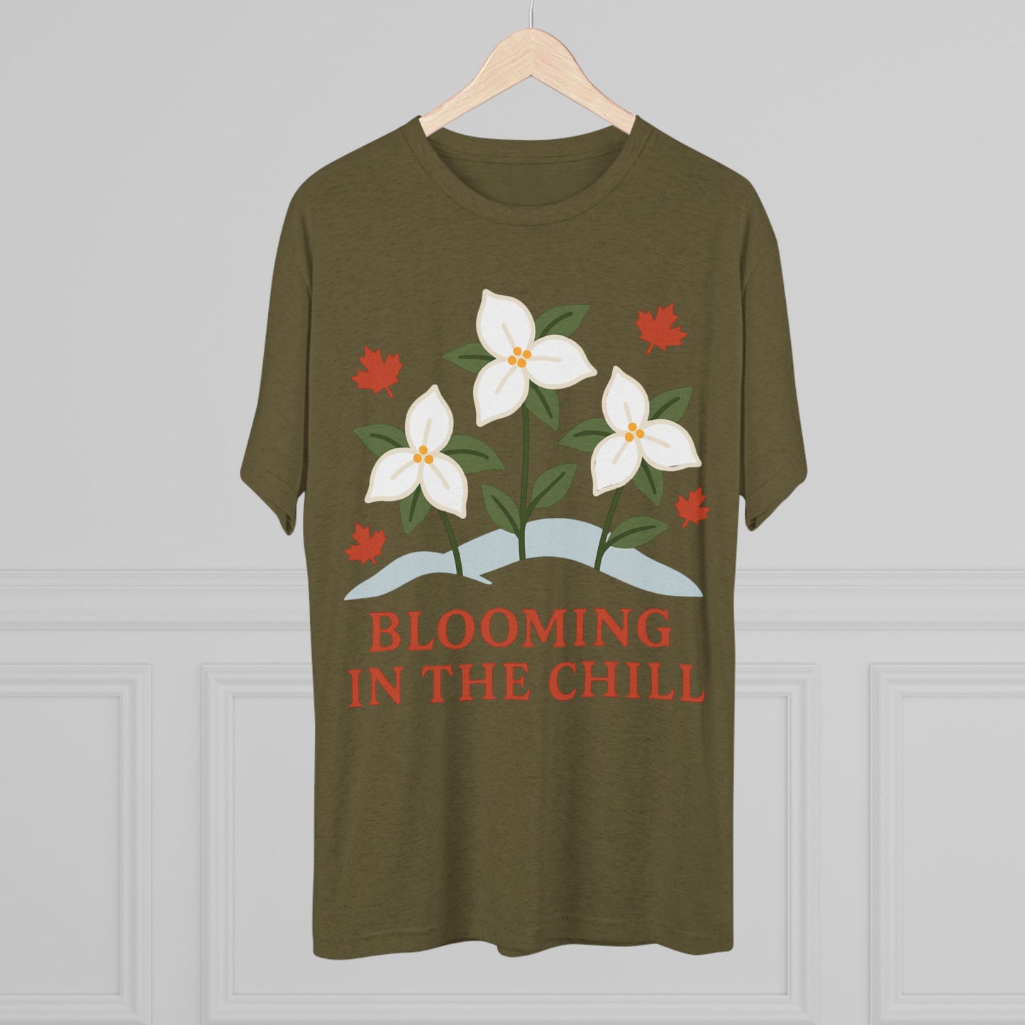 Blooming In The Chill Canada Unisex Tri-Blend Tee