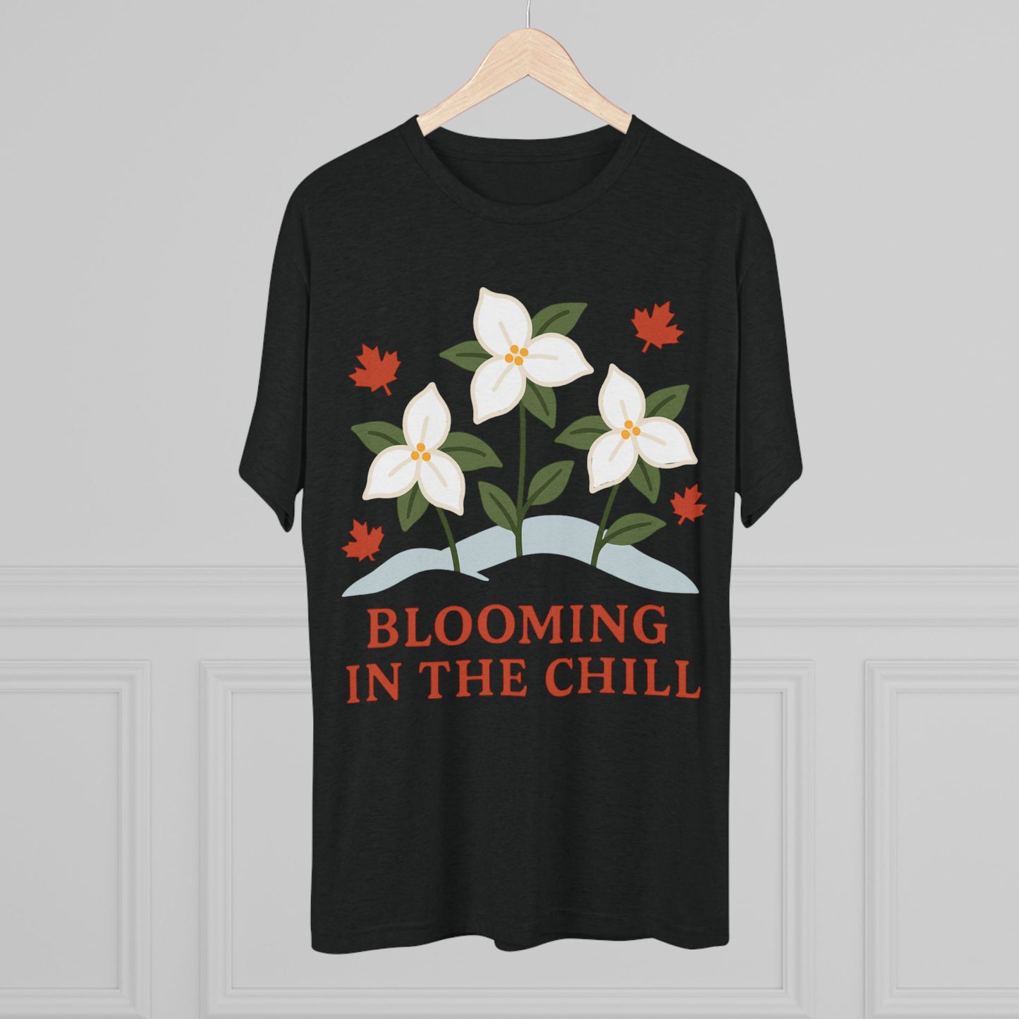 Blooming In The Chill Canada Unisex Tri-Blend Tee
