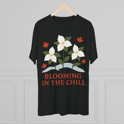 Blooming In The Chill Canada Unisex Tri-Blend Tee