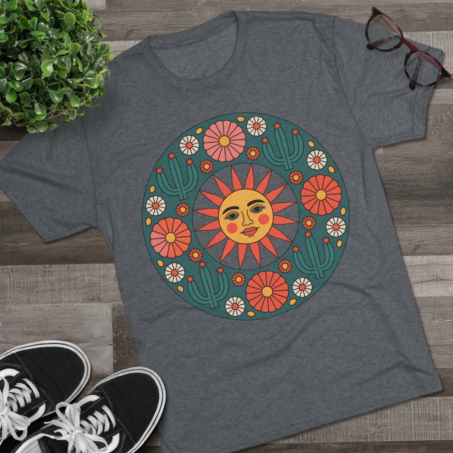 Mexican Saguaros Unisex Tri-Blend Tee