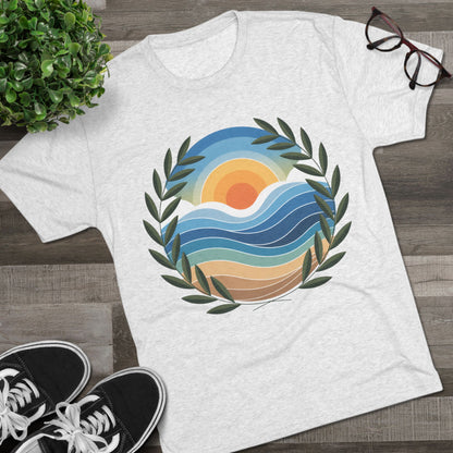 Greek Sunset Unisex Tri-Blend Tee