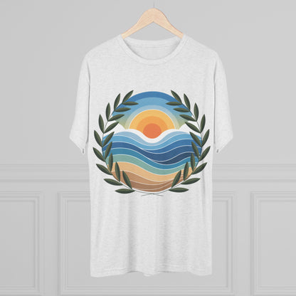Greek Sunset Unisex Tri-Blend Tee
