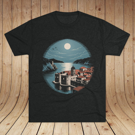 Dubrovnik Croatia Unisex Tri-Blend Tee