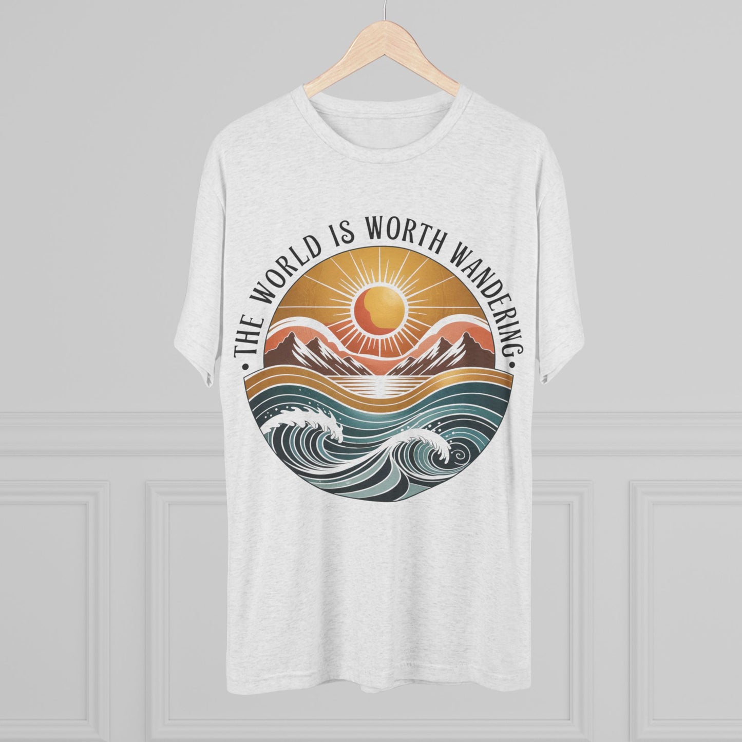 The World Is Worth Wandering Unisex Tri-Blend Tee