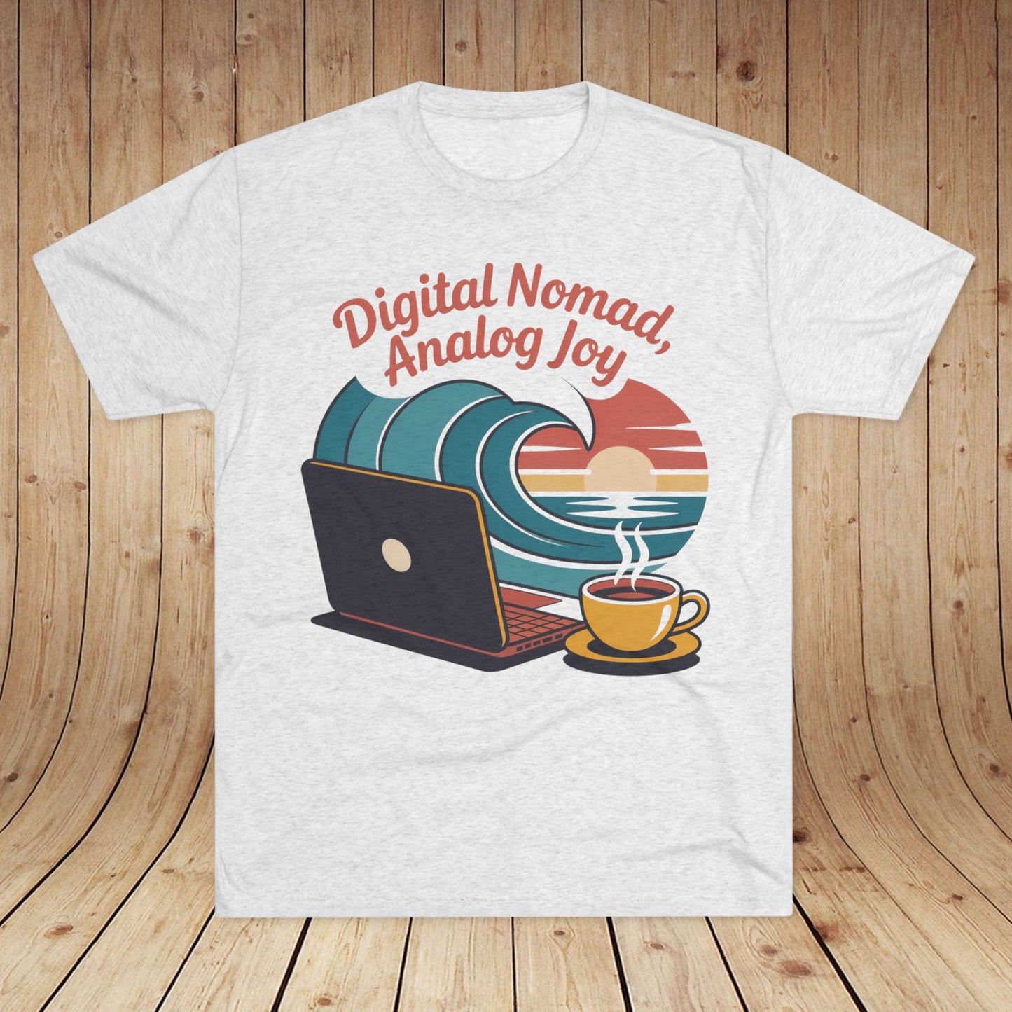 Digital Nomad, Analog Joy Unisex Tri-Blend Tee