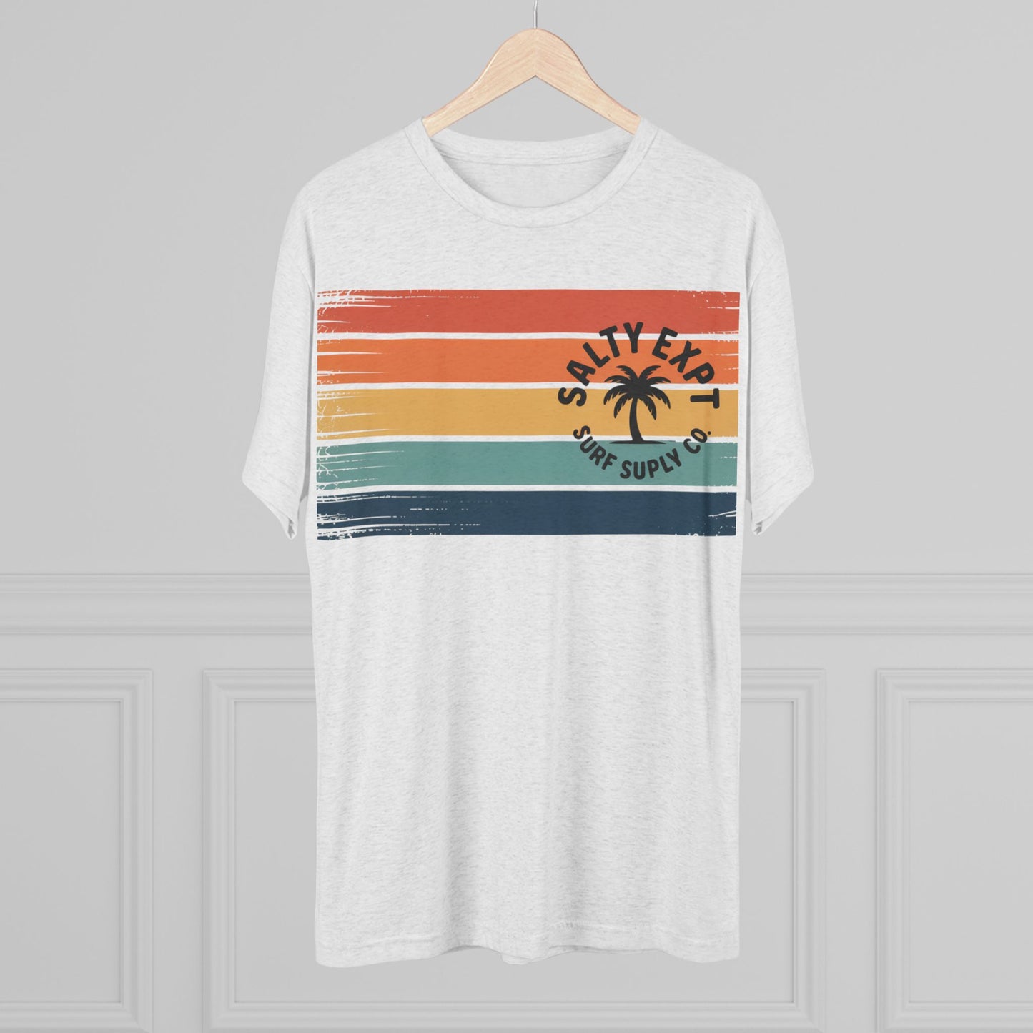 Salty Expat Stripes Unisex Tri-Blend Tee