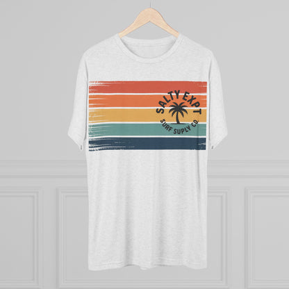Salty Expat Stripes Unisex Tri-Blend Tee