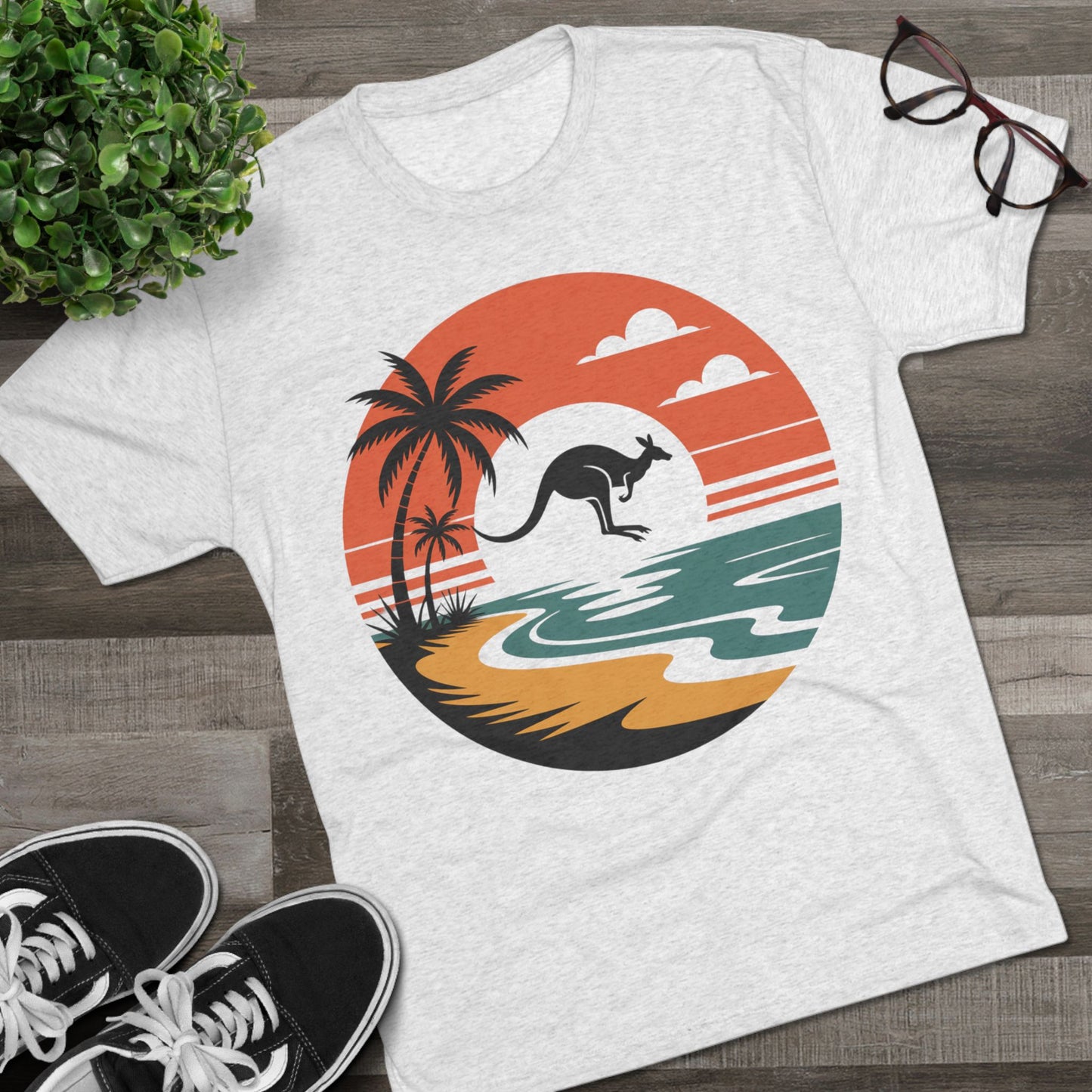 Australian Expat  Kangaroo Unisex Tri-Blend Tee