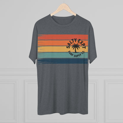 Salty Expat Stripes Unisex Tri-Blend Tee