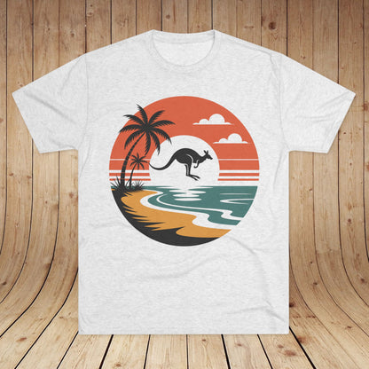 Australian Expat  Kangaroo Unisex Tri-Blend Tee