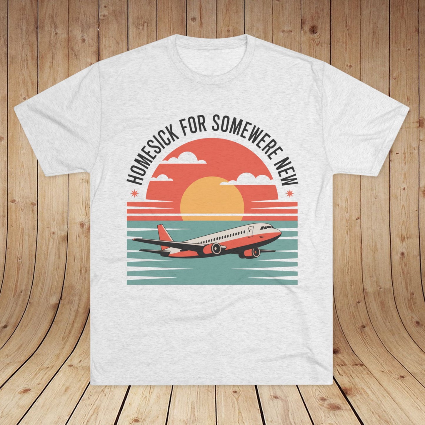 Homesick For Somewhere New Unisex Tri-Blend Tee