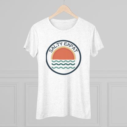 Salty Expat Women's Tri-blend Tee