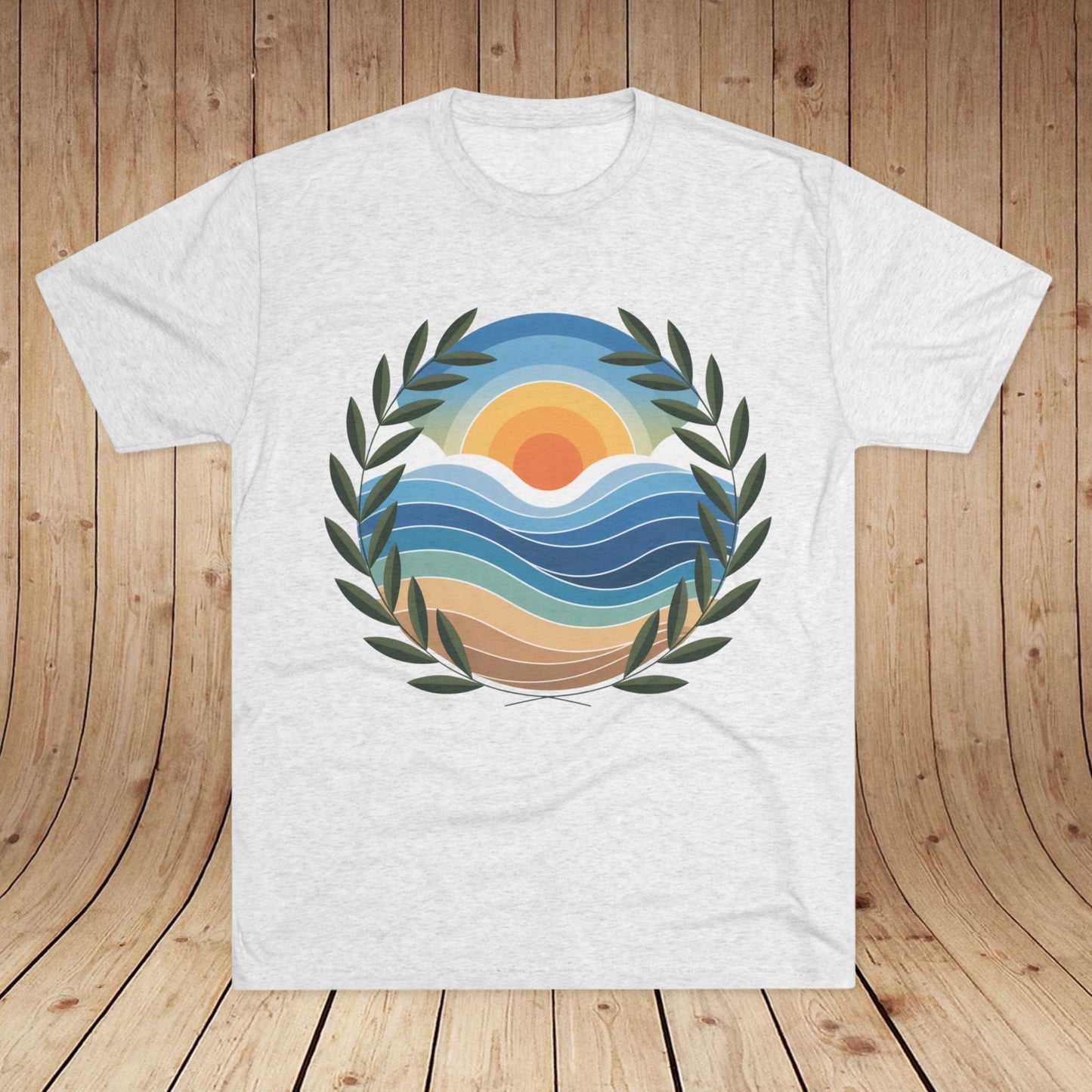 Greek Sunset Unisex Tri-Blend Tee