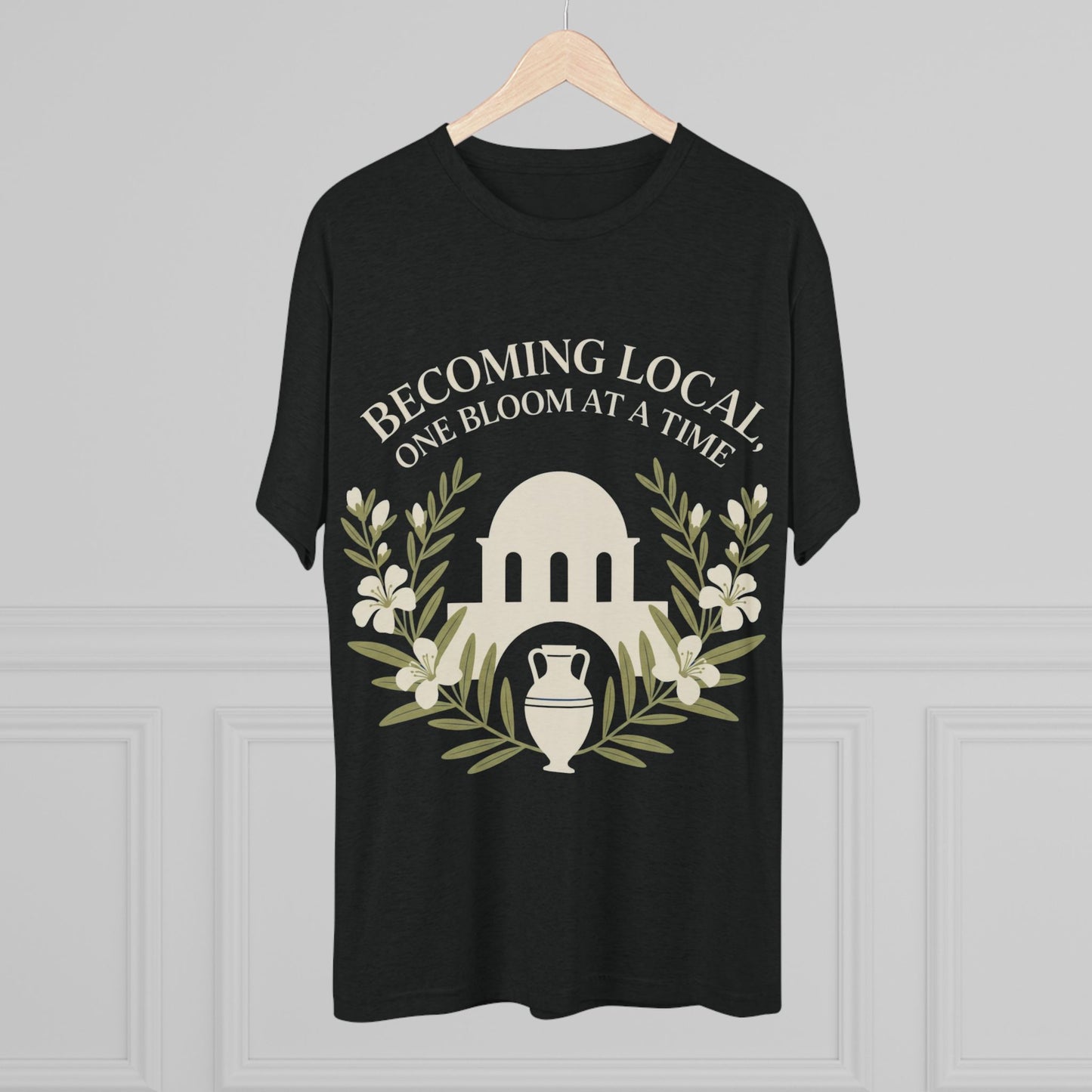 Becoming Local, One Bloom at a Time Greece Unisex Tri-Blend Tee