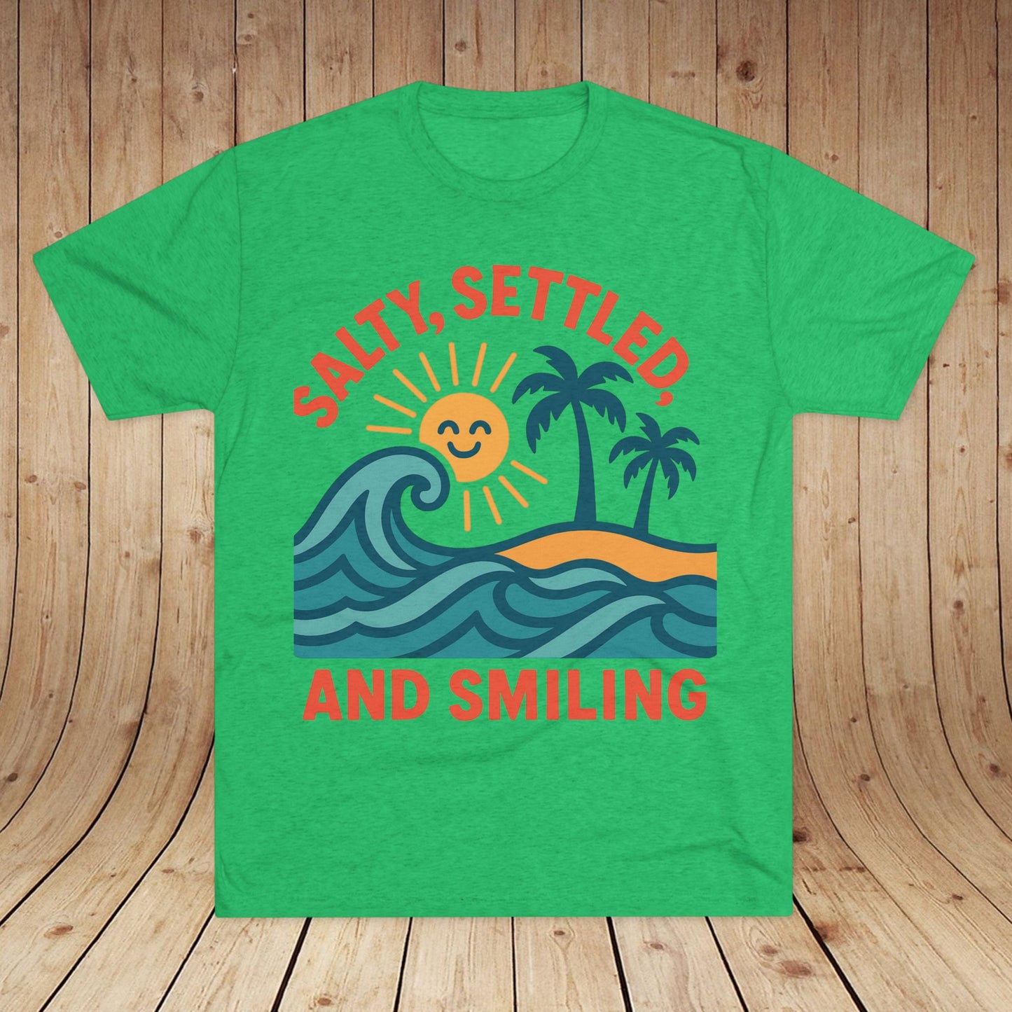 Salty, Settled, and Smiling Unisex Tri-Blend Tee