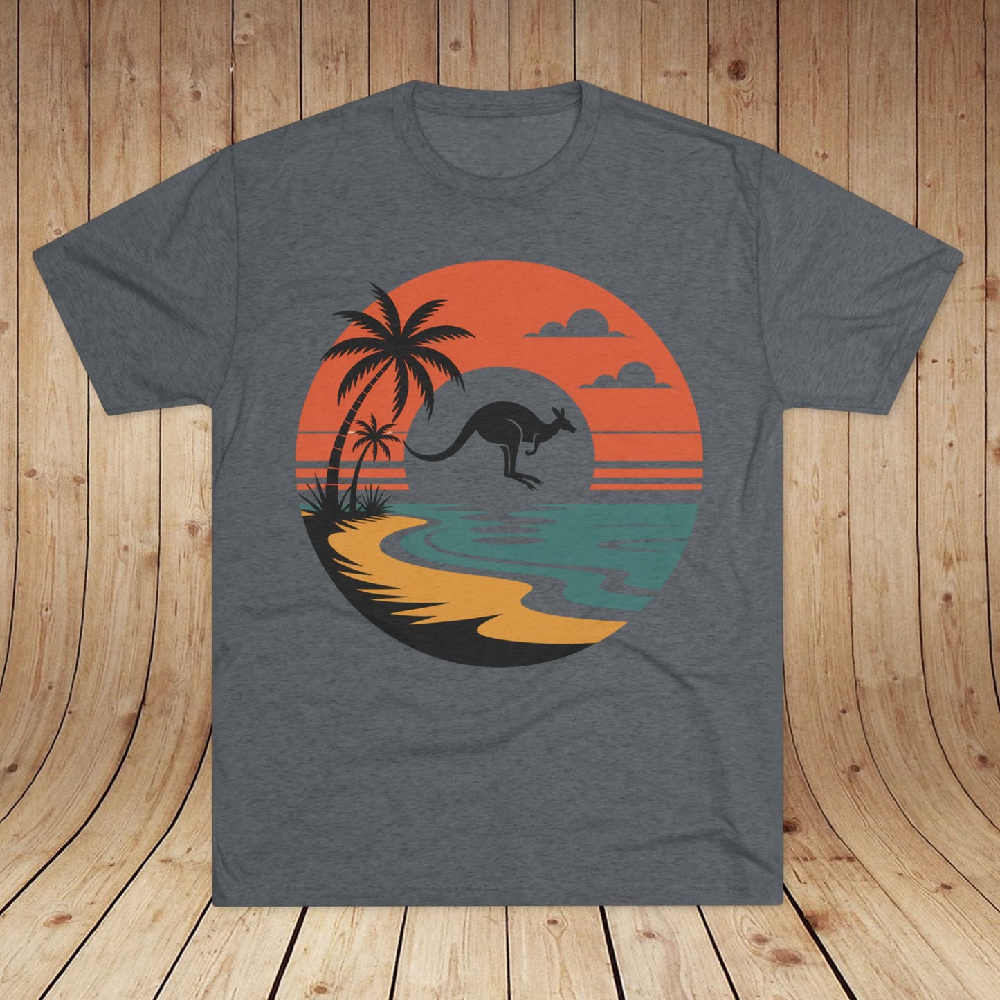 Australian Expat  Kangaroo Unisex Tri-Blend Tee