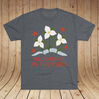 Blooming In The Chill Canada Unisex Tri-Blend Tee