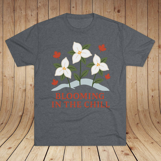 Blooming In The Chill Canada Unisex Tri-Blend Tee
