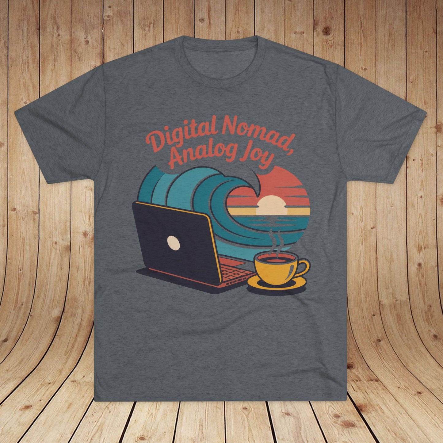 Digital Nomad, Analog Joy Unisex Tri-Blend Tee